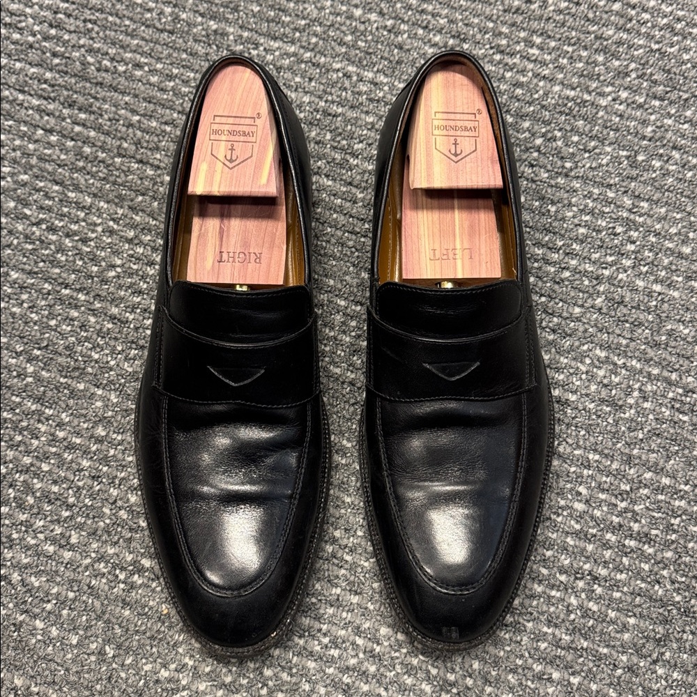 Johnston & Murphy Men’s Penny Loafer Italian Calfskin Black Size 11.5